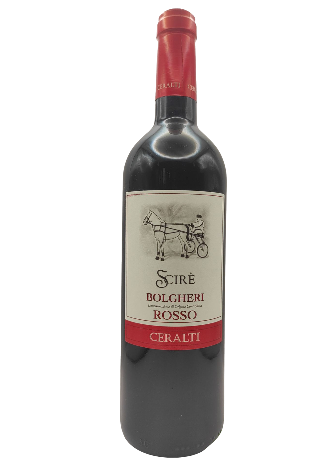 Bottiglia Bolgheri Rosso Scirè DOC Bio Ceralti — vino rosso
biologico Cabernet Merlot Syrah Bolgheri Toscana Livorno