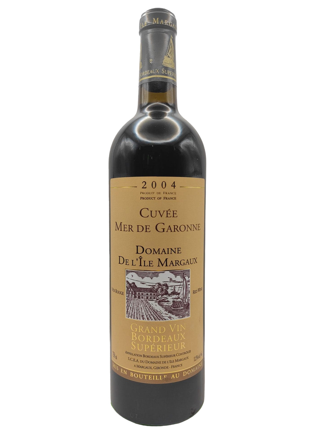 vino Bordeaux Superieur Rouge Mer De Garonne cantina l'ile margaux