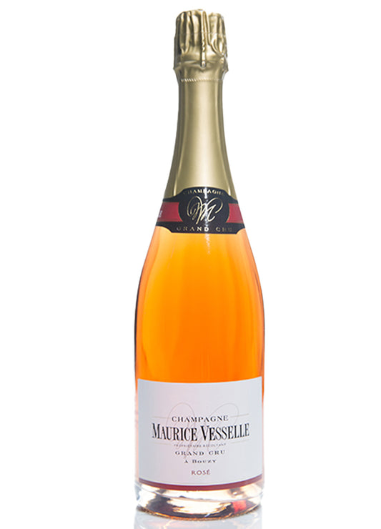 bottiglia di champagne rosato della cantina maurice vesselle