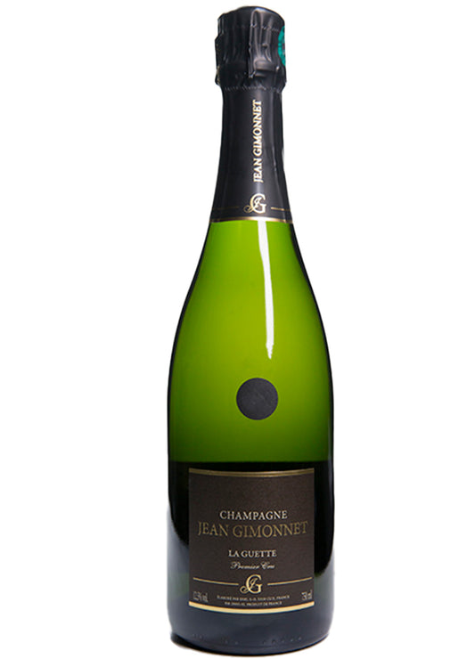 Bottiglia in vetro di champagne La Guette_Brut Premier Cru Millesime 2016 cantina jean gimonnet