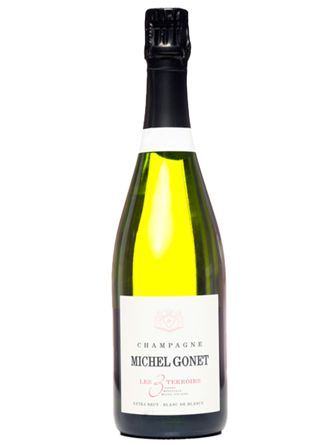 Champagne Les 3 Terroirs Blanc De Blancs Extra Brut Millesime della cantina Michel Gonet