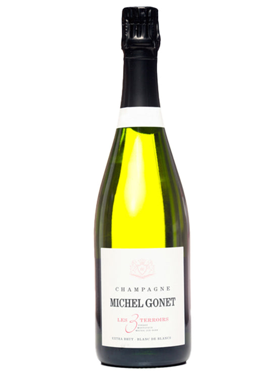 Champagne Les 3 Terroirs Blanc De Blancs Extra Brut Millesime della cantina Michel Gonet