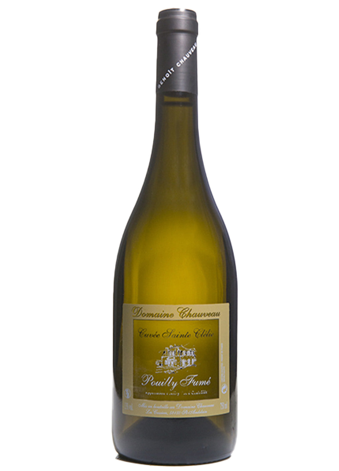 Bottiglia Pouilly Fumé Sainte Clélie AOC Domaine Chauveau — Sauvignon Blanc marne kimmeridgiane Saint-Andelain Valle della Loira