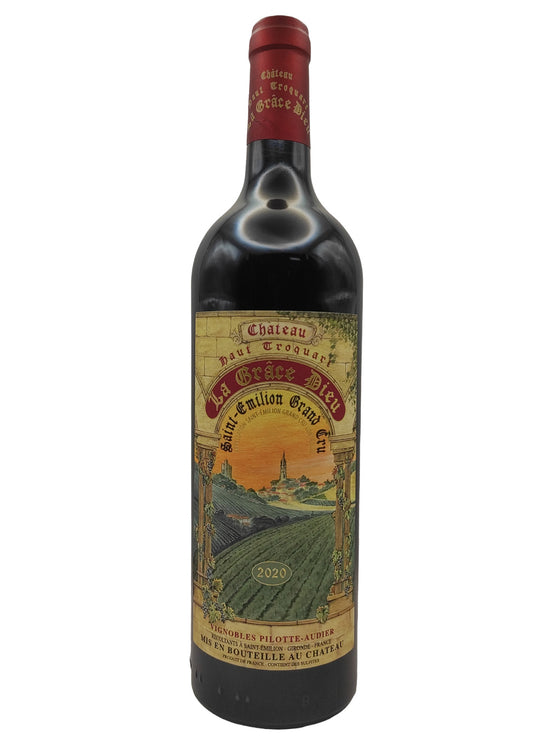 Vino rosso Saint Emilion Grand Cru Chateau Haut Troquart cantina la grace dieu