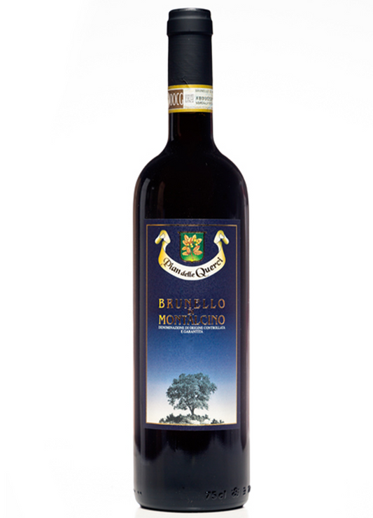Bottiglia Brunello di Montalcino DOCG Pian delle Querci — 
vino rosso Sangiovese Grosso Montalcino Toscana Siena