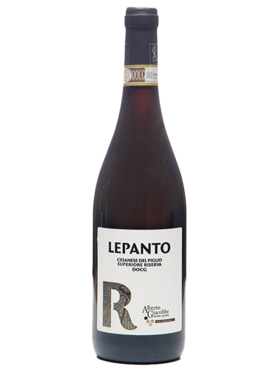 Vino rosso Cesanese del Piglio Lepanto della cantina Giacobbe
