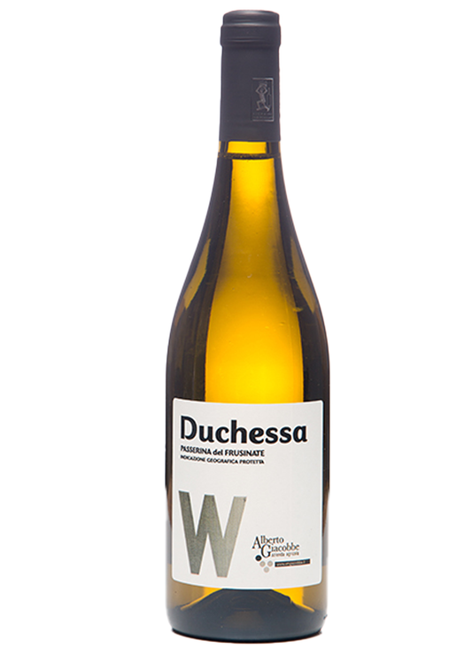 botttiglia di vino bianco duchessa cantina alberto giacobbe