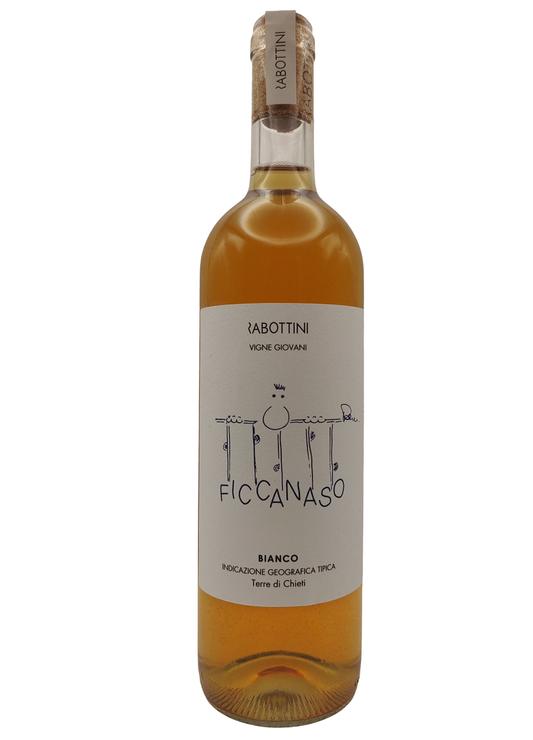 bottiglia di vino bianco trebbiano ficcanaso cantina massimo rabottini