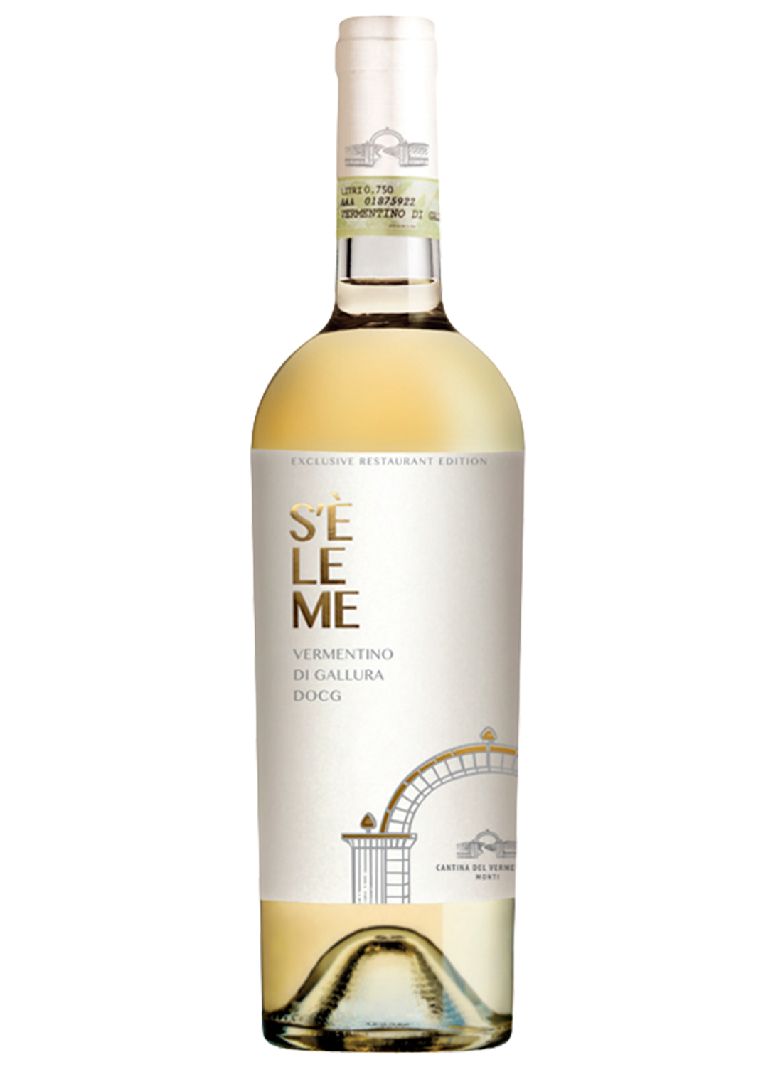 Bottiglia Vermentino di Gallura S'Éleme DOCG 2025 Cantina 
del Vermentino di Monti — vino bianco Vermentino Gallura Sardegna